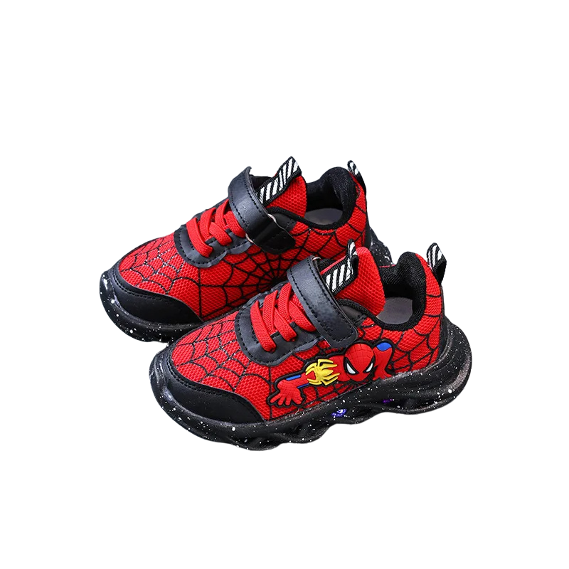 Spiderman Themed LED Sneakers For Boys