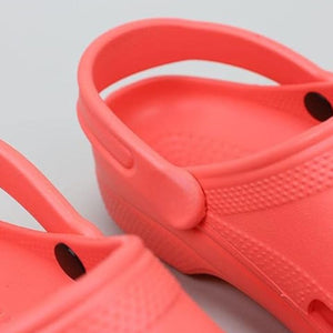 Comfortable Coral Clogs With Strap