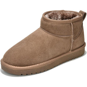 Suede Winter Boots With Cushioned Insole