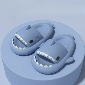 Non-Slip Solid Color Shark Slippers