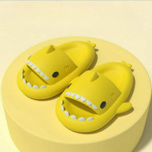 Unisex Solid Color Non-Slip Shark Slippers