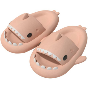 Cute Shark Slippers for Women Men Anti-Slip Novelty Open Toe Slides Summer Lightweight Sole