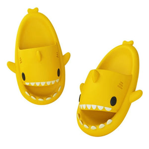 Summer Shark Design Platform Slippers